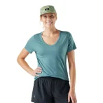Smartwool Dames Active Ultralite 120 Short Sleeve V-Neck Dusty Teal