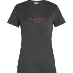 Icebreaker Women's Tech Lite III SS Tee Sunrise Summit Obsidian