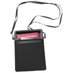 Secret Passport Wallet Zijde Zwart