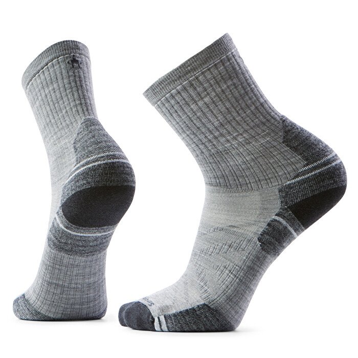 Smartwool Merino Hike Targeted Cushion Mid Crew Unisex Light Grey 1 Smartwool Merino Hike Targeted Cushion Mid Crew Unisex Light Grey