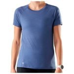 Smartwool Dames Active Ultralite 120 Short Sleeve Nightfall Blue
